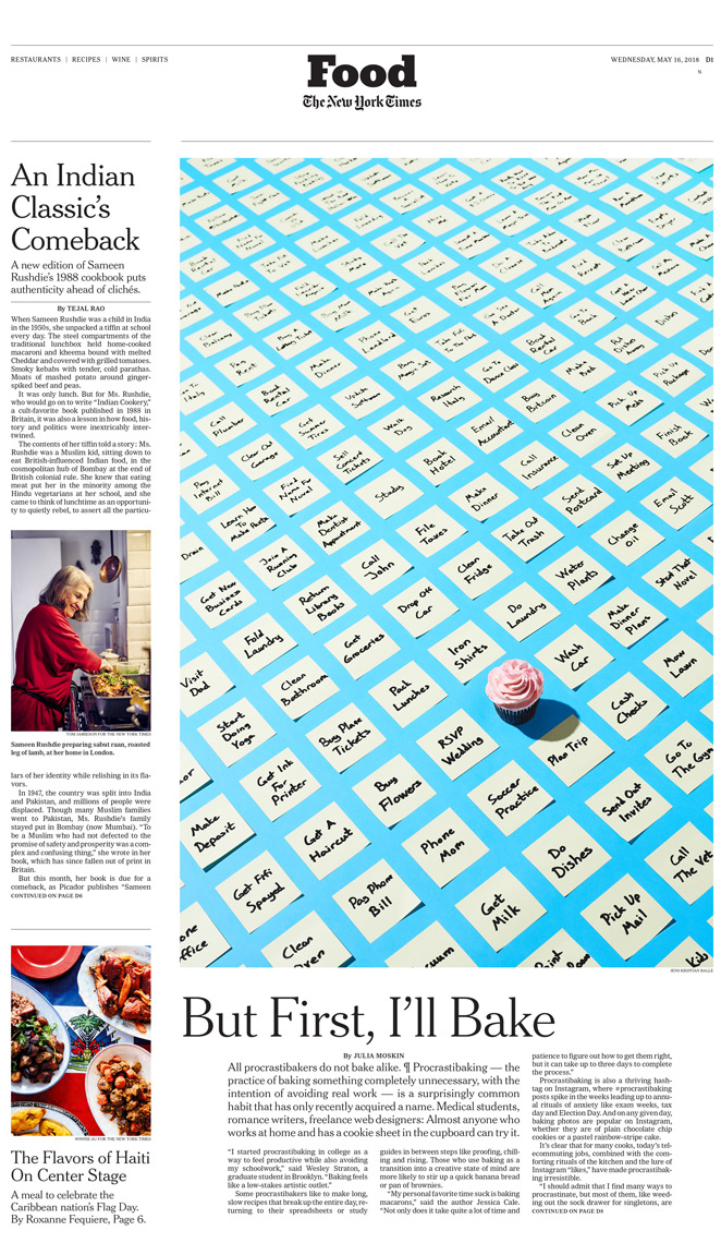 Procrastibaking - Conceptual photo illustration created for The New York Times.
